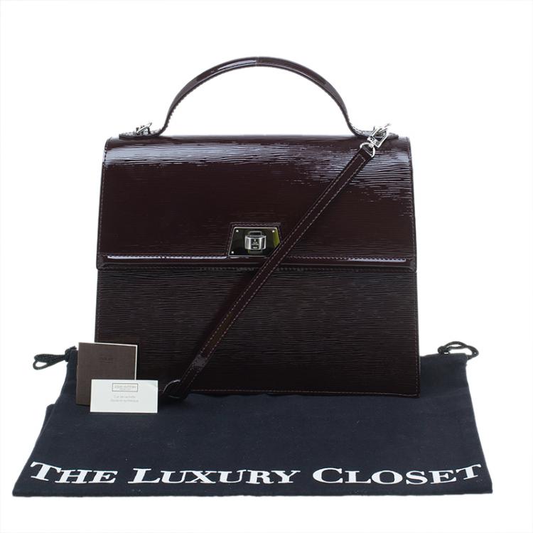 Pre Owned Louis Vuitton Brown Electric Epi Leather Sevigne GM Bag