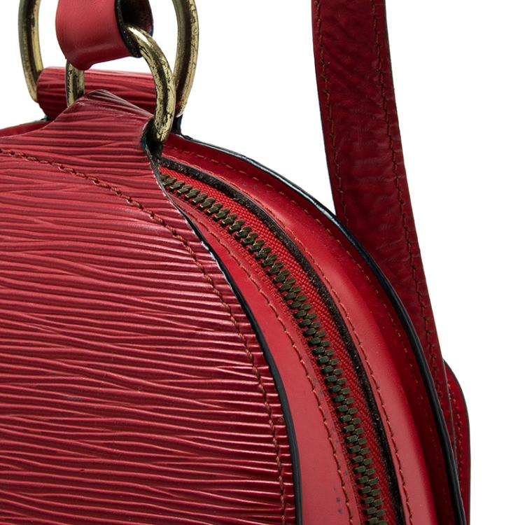 Pre Owned Louis Vuitton Red Epi Leather Mabillon Backpack Bag