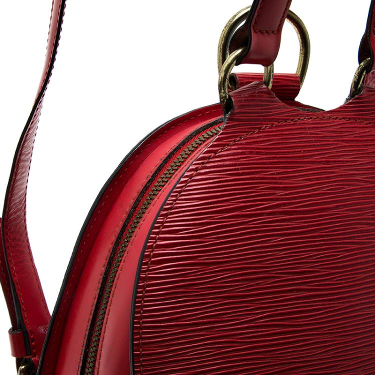 Pre Owned Louis Vuitton Red Epi Leather Mabillon Backpack Bag