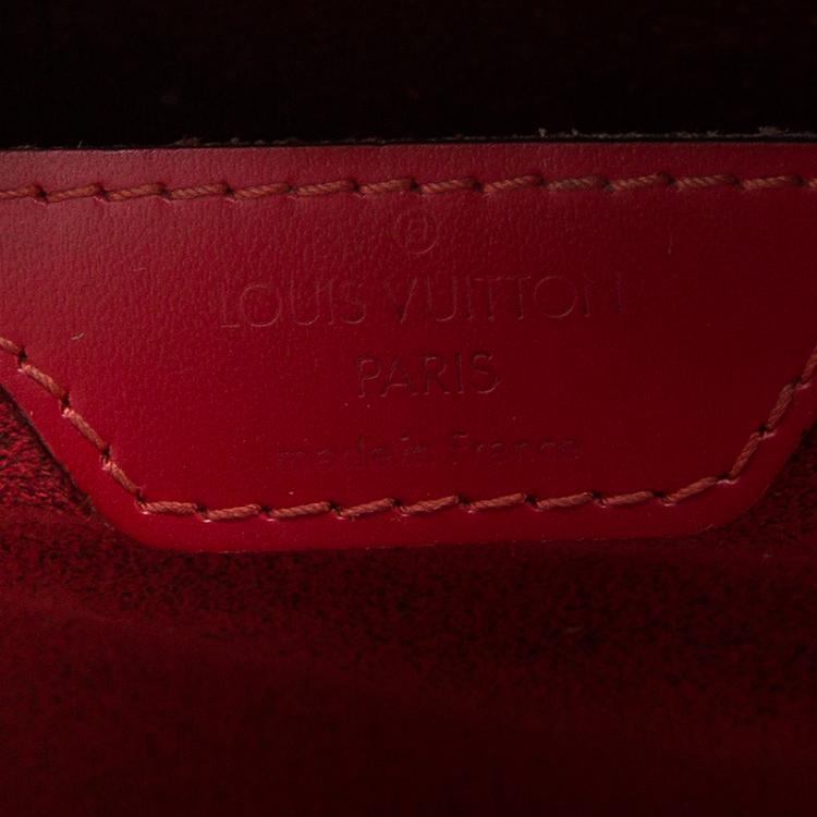 Pre Owned Louis Vuitton Red Epi Leather Mabillon Backpack Bag