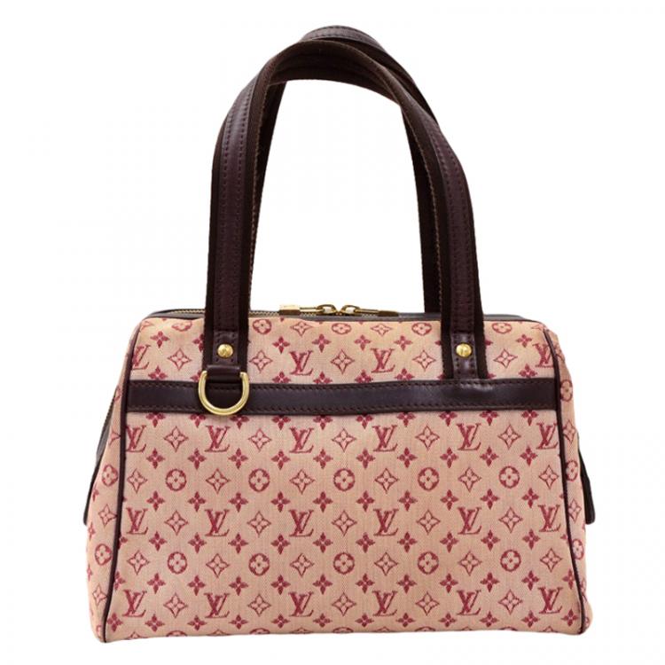 Louis Vuitton Red Monogram Mini Lin Josephine Shoulder Bag PM Louis Vuitton