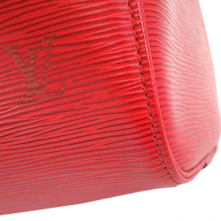 Pre Owned Louis Vuitton Red Epi Leather Speedy 30