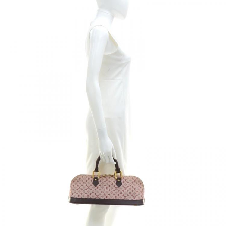 Louis Red Mini Lin Long Top Handle Bag Louis Vuitton | TLC