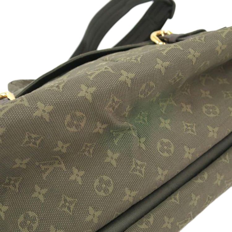 Pre Owned Louis Vuitton Khaki Monogram Mini Lin Sac Maman Messenger Bag