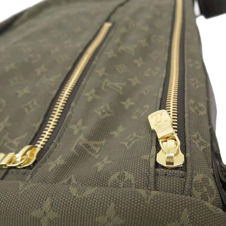Pre Owned Louis Vuitton Khaki Monogram Mini Lin Sac Maman Messenger Bag