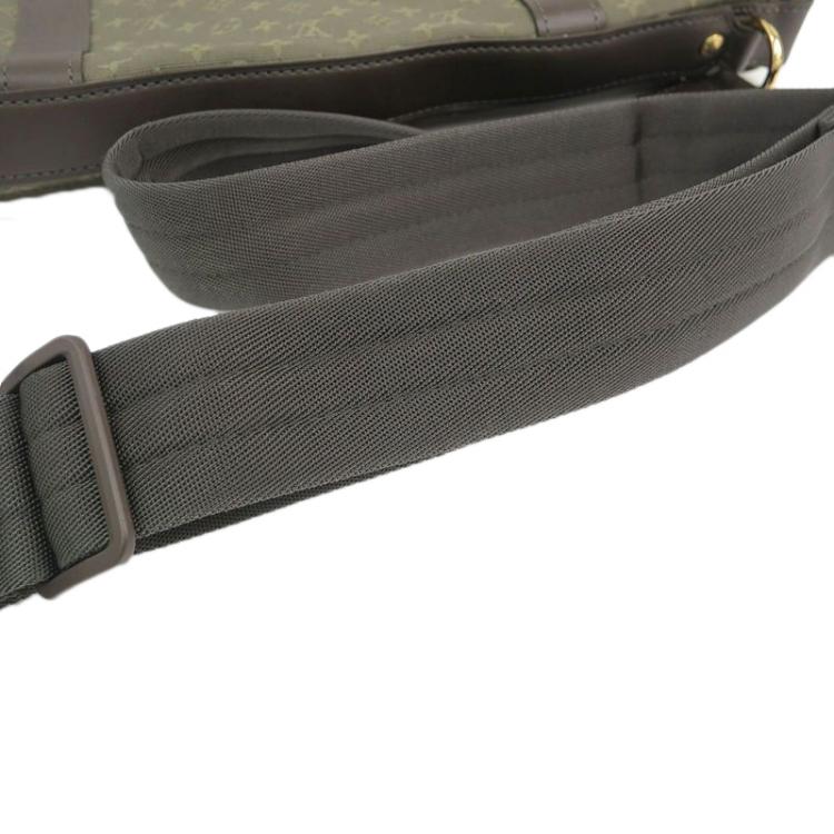 Pre Owned Louis Vuitton Khaki Monogram Mini Lin Sac Maman Messenger Bag