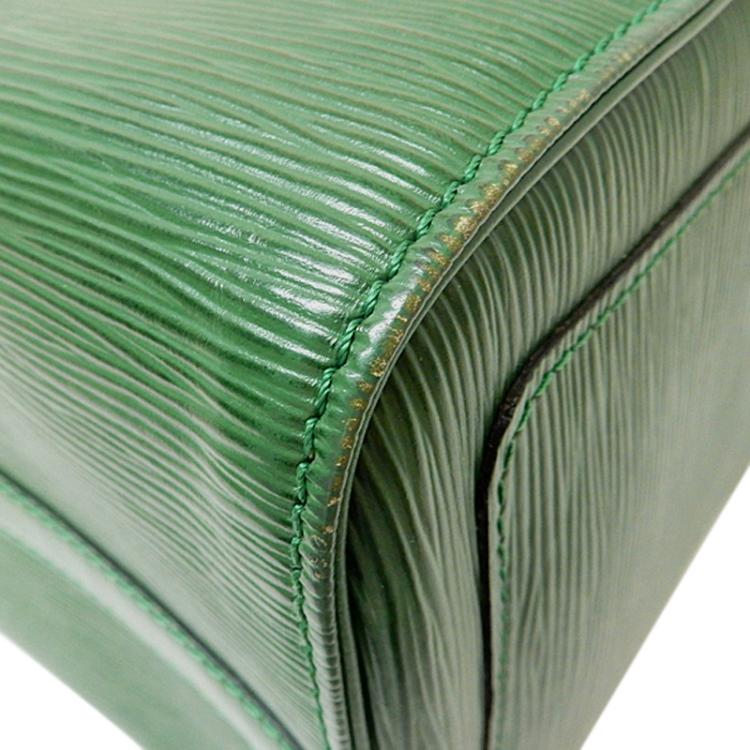 Pre Owned Louis Vuitton Borneo Green Epi Leather Speedy 30