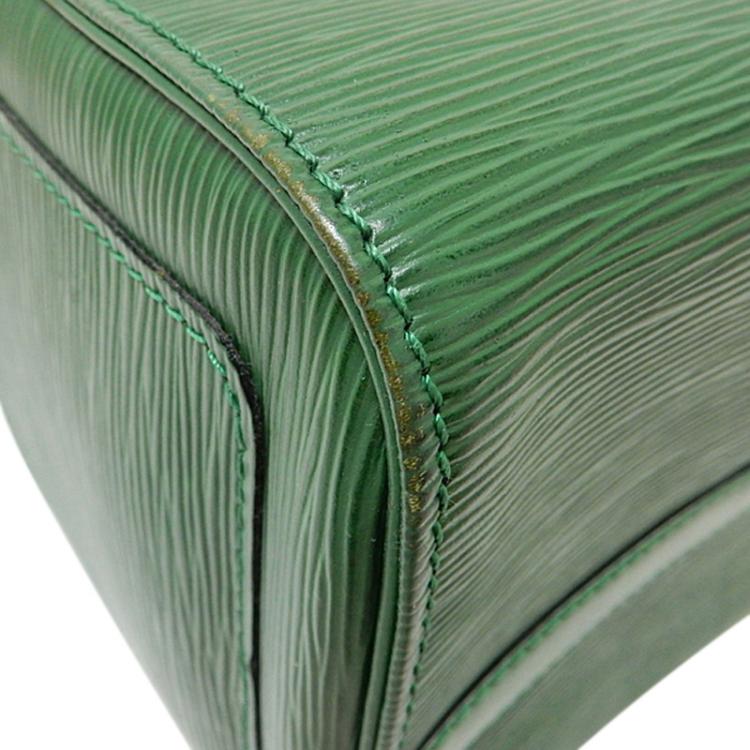 Pre Owned Louis Vuitton Borneo Green Epi Leather Speedy 30