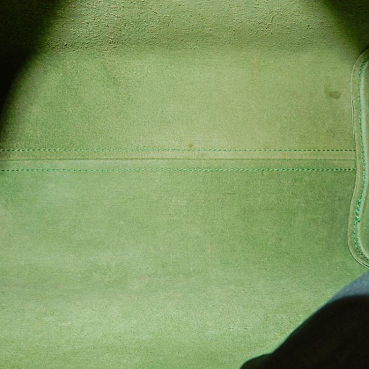 Pre Owned Louis Vuitton Borneo Green Epi Leather Speedy 30