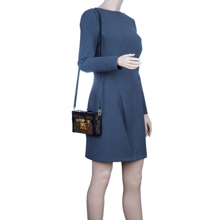 Petite malle cloth handbag Louis Vuitton Multicolour in Cloth - 27684114