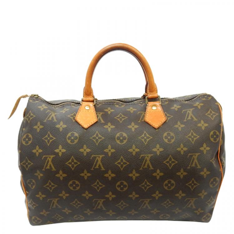Pre Owned Louis Vuitton Monogram Canvas Speedy 35