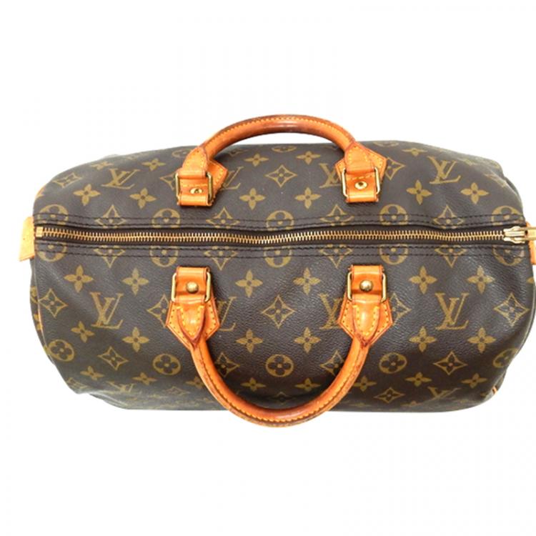 Pre Owned Louis Vuitton Monogram Canvas Speedy 35