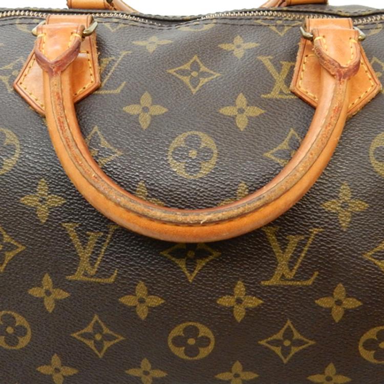 Pre Owned Louis Vuitton Monogram Canvas Speedy 35