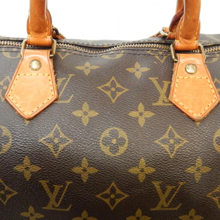 Pre Owned Louis Vuitton Monogram Canvas Speedy 35
