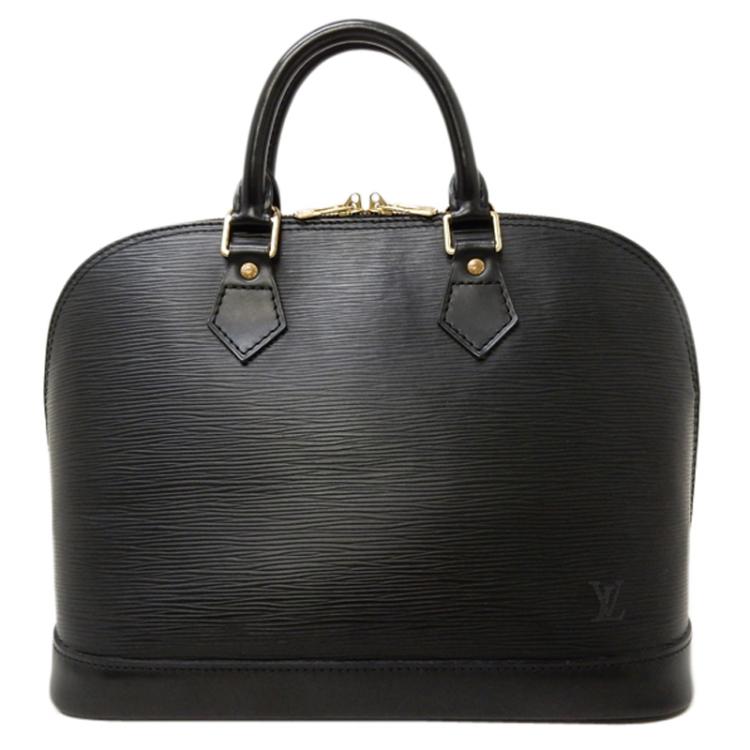 Pre Owned Louis Vuitton Black Epi Leather Alma PM
