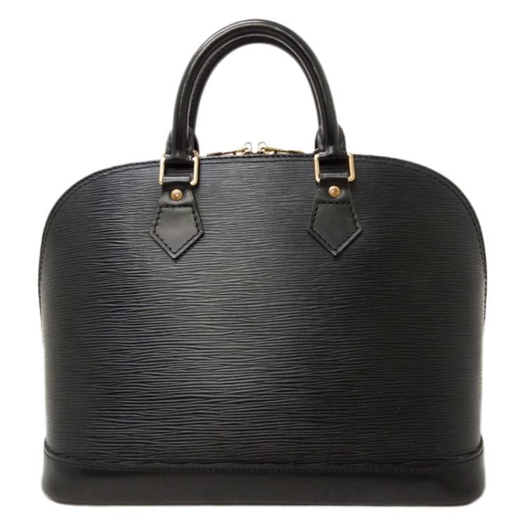 Pre Owned Louis Vuitton Black Epi Leather Alma PM