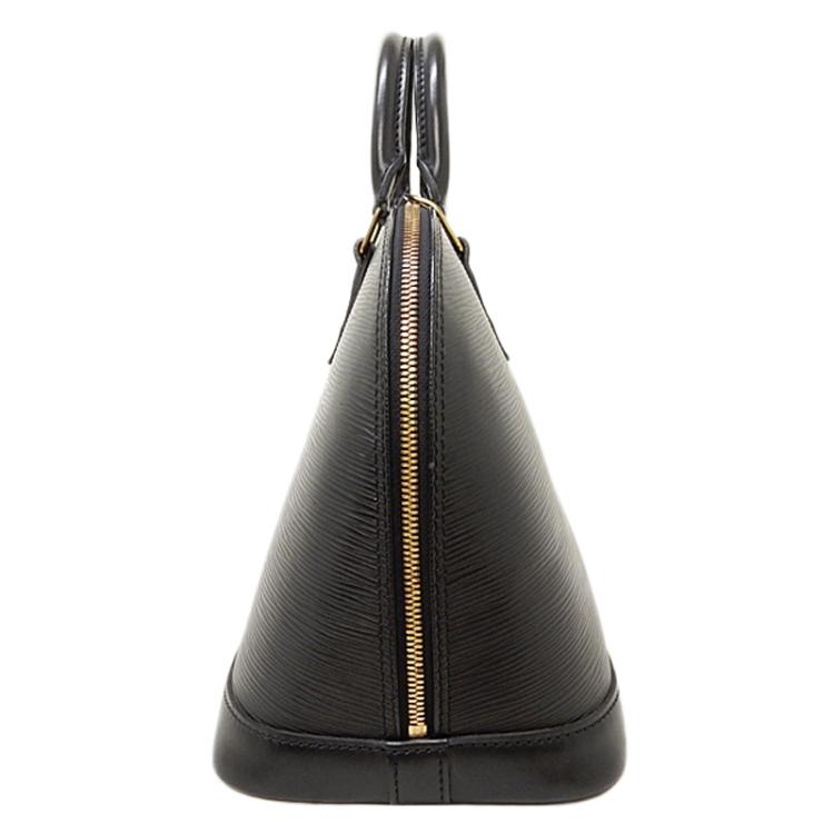 Pre Owned Louis Vuitton Black Epi Leather Alma PM