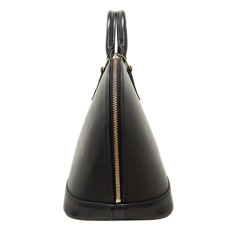 Pre Owned Louis Vuitton Black Epi Leather Alma PM