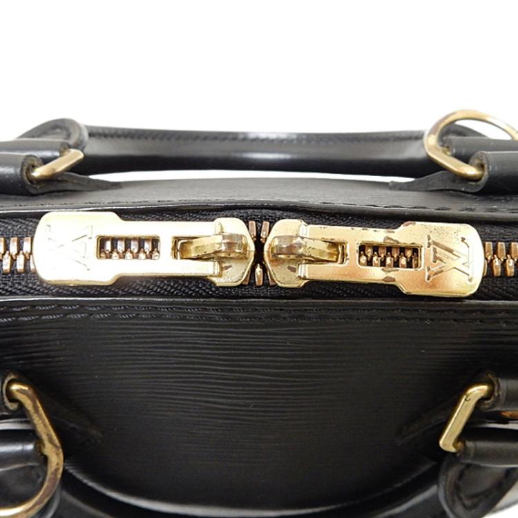 Pre Owned Louis Vuitton Black Epi Leather Alma PM