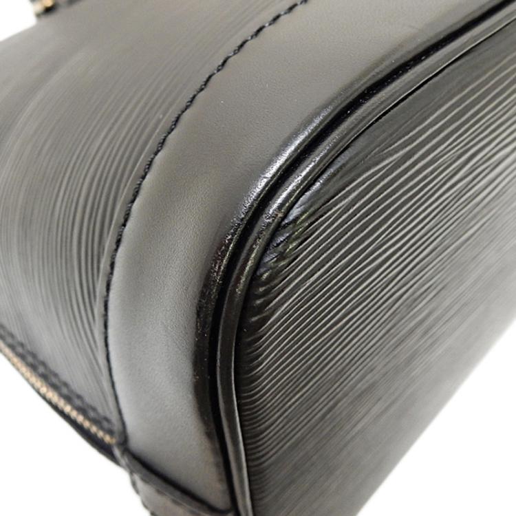 Pre Owned Louis Vuitton Black Epi Leather Alma PM