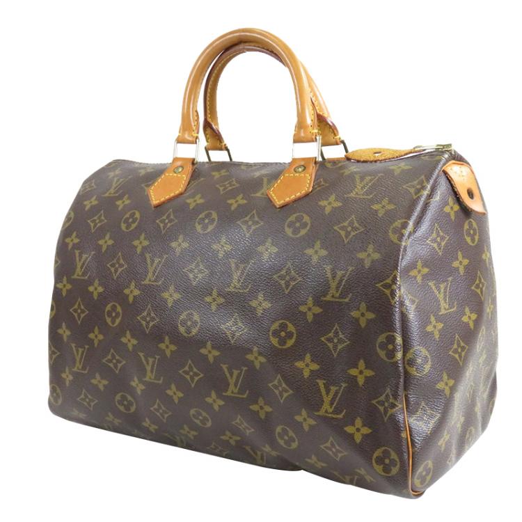 Pre Owned Louis Vuitton Monogram Canvas Speedy 35