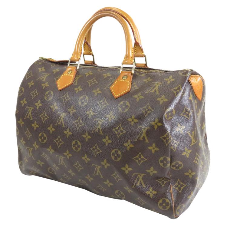 Pre Owned Louis Vuitton Monogram Canvas Speedy 35
