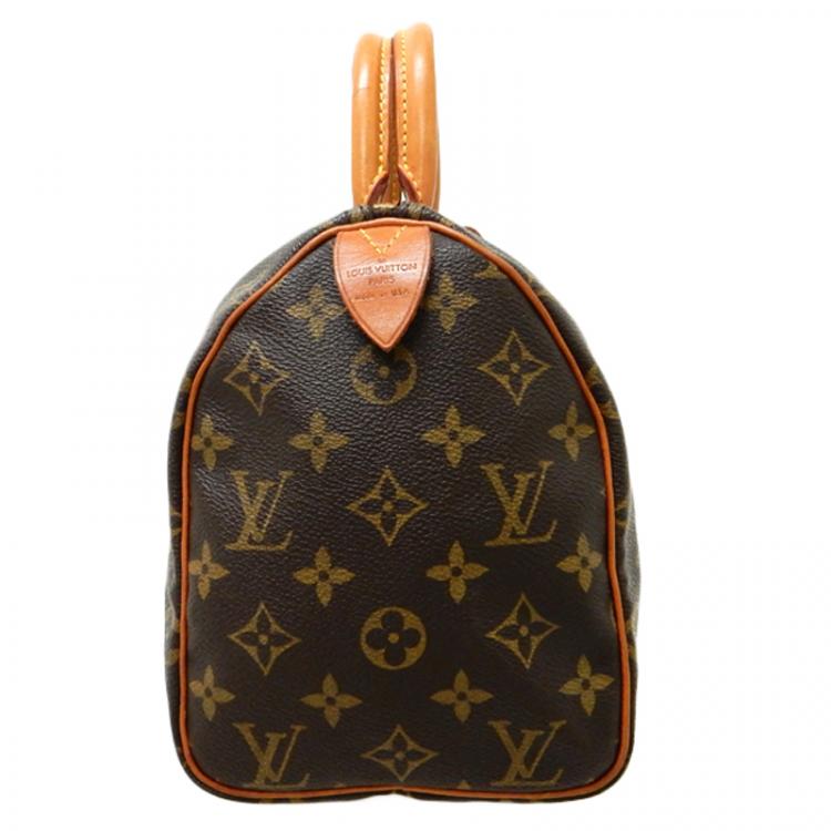 Pre Owned Louis Vuitton Monogram Canvas Speedy 25
