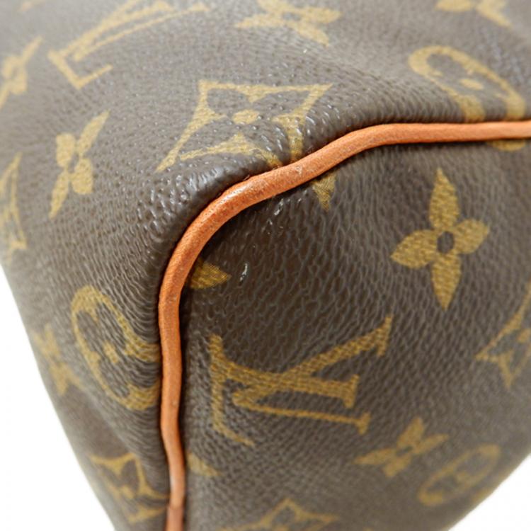 Pre Owned Louis Vuitton Monogram Canvas Speedy 25