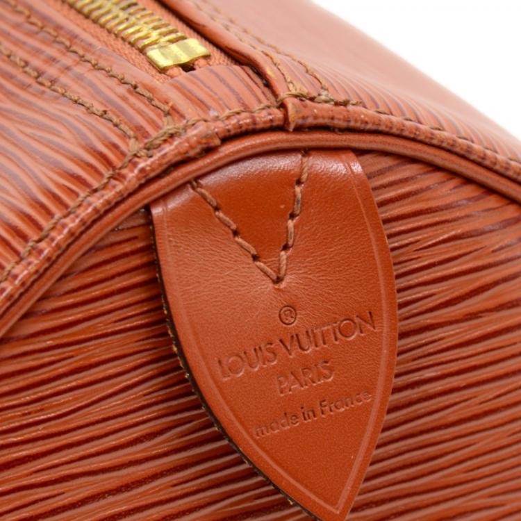 Pre Owned Louis Vuitton Kenyan Fawn Epi Leather Speedy 40