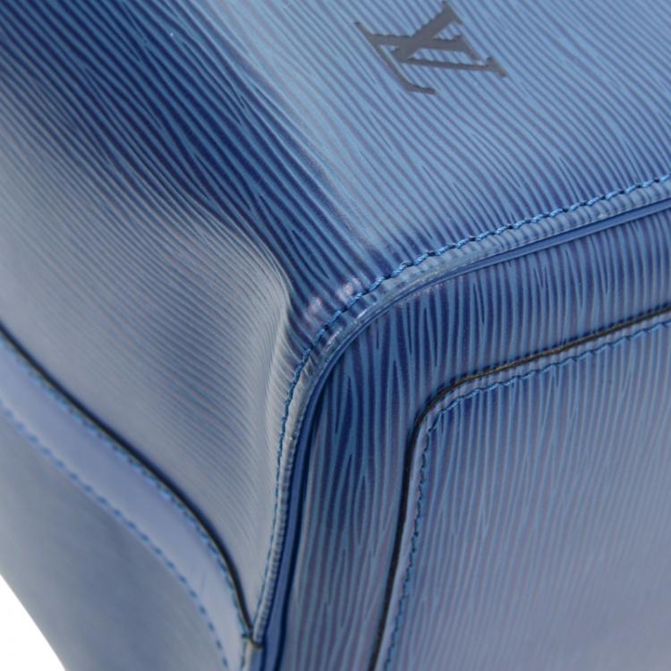 Pre Owned Louis Vuitton Toledo Blue Epi Leather Speedy 35