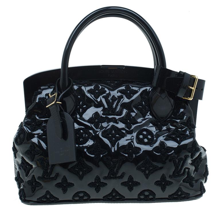 Pre Owned Louis Vuitton Black Monogram Fascination Lock Frame BB Bag