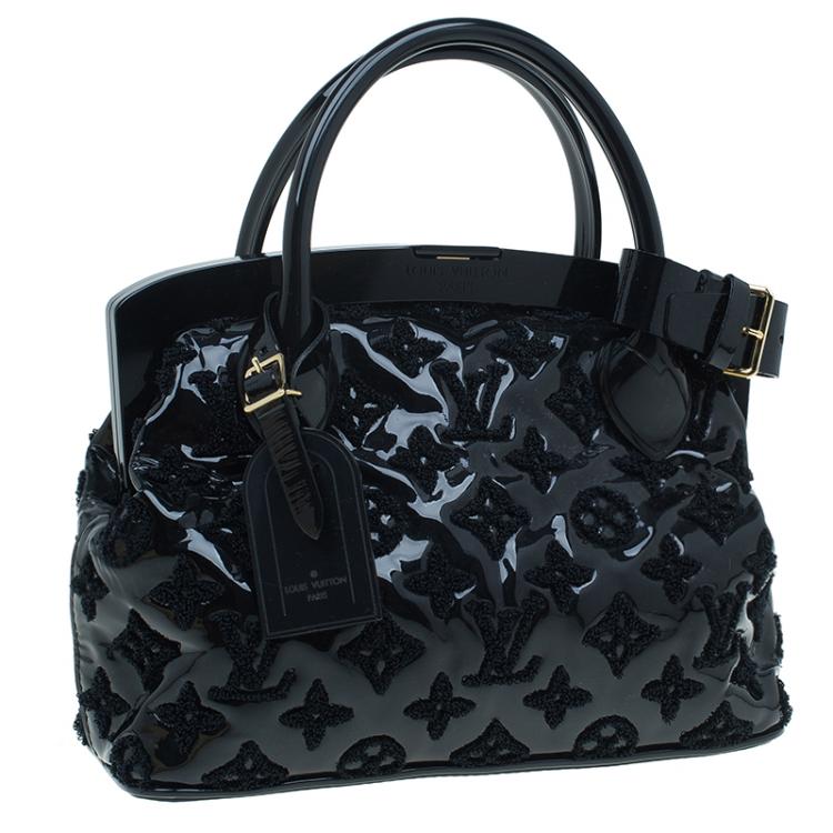Pre Owned Louis Vuitton Black Monogram Fascination Lock Frame BB Bag