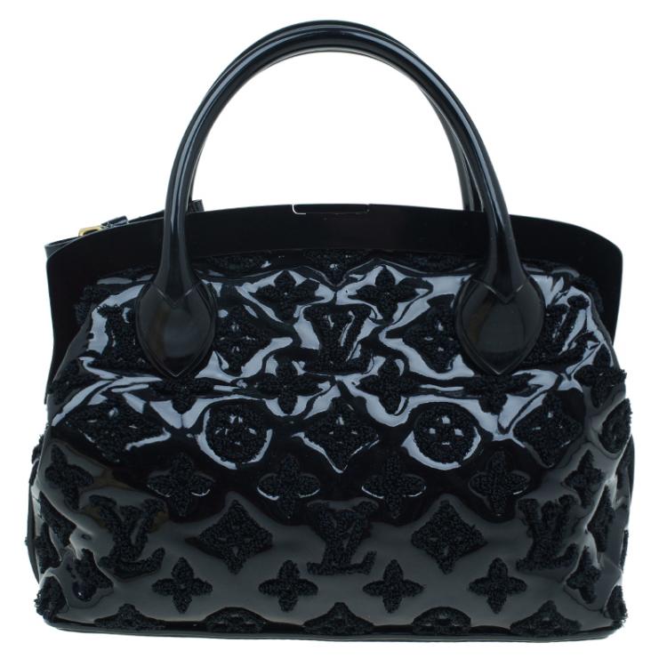 Pre Owned Louis Vuitton Black Monogram Fascination Lock Frame BB Bag