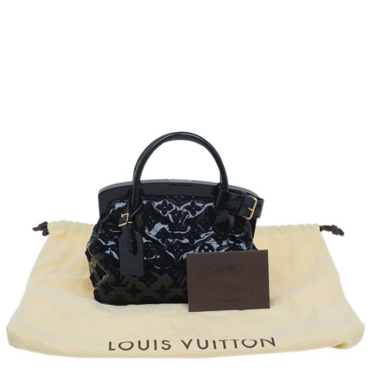 Pre Owned Louis Vuitton Black Monogram Fascination Lock Frame BB Bag