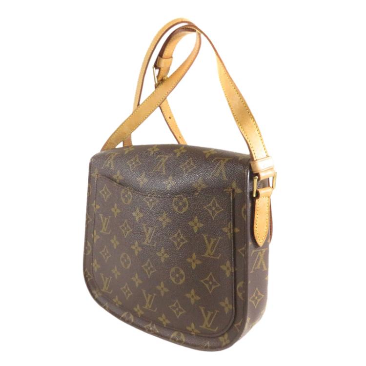 Authentic Louis Vuitton Saint Cloud GM Monogram Shoulder Bag Brown #18260