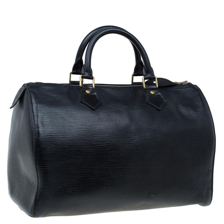 Pre Owned Louis Vuitton Black Epi Leather Speedy 30