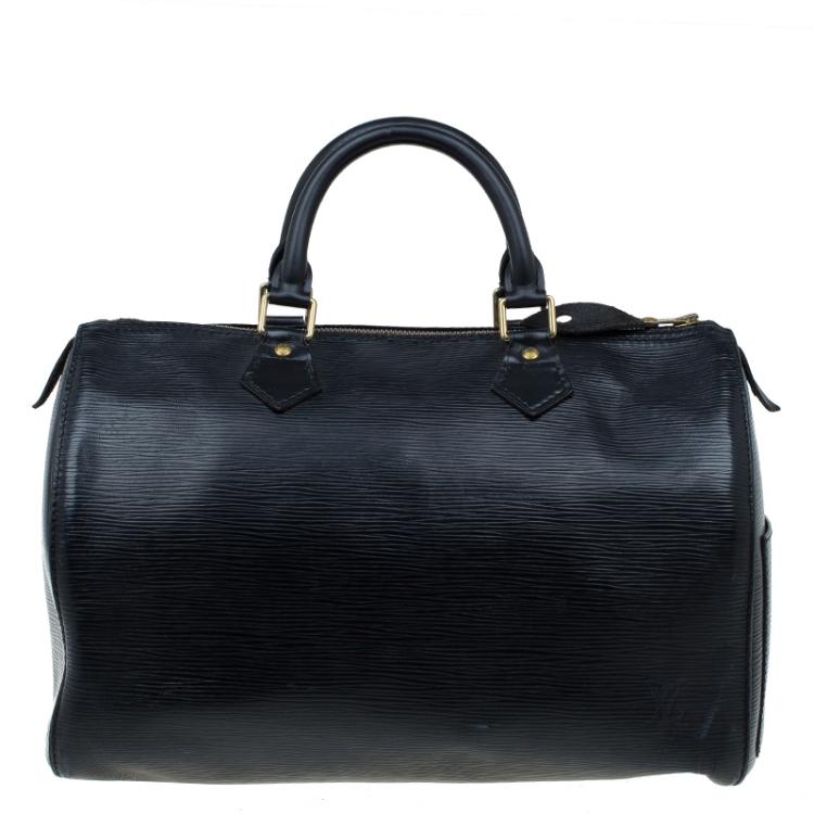 Pre Owned Louis Vuitton Black Epi Leather Speedy 30