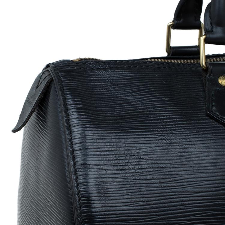 Pre Owned Louis Vuitton Black Epi Leather Speedy 30