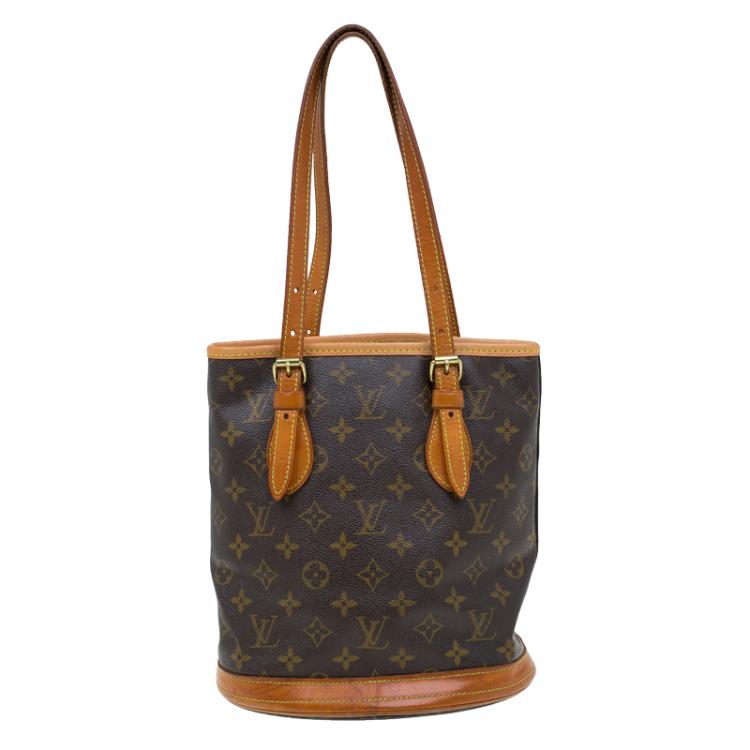 Pre Owned Louis Vuitton Monogram Canvas Bucket PM Bag