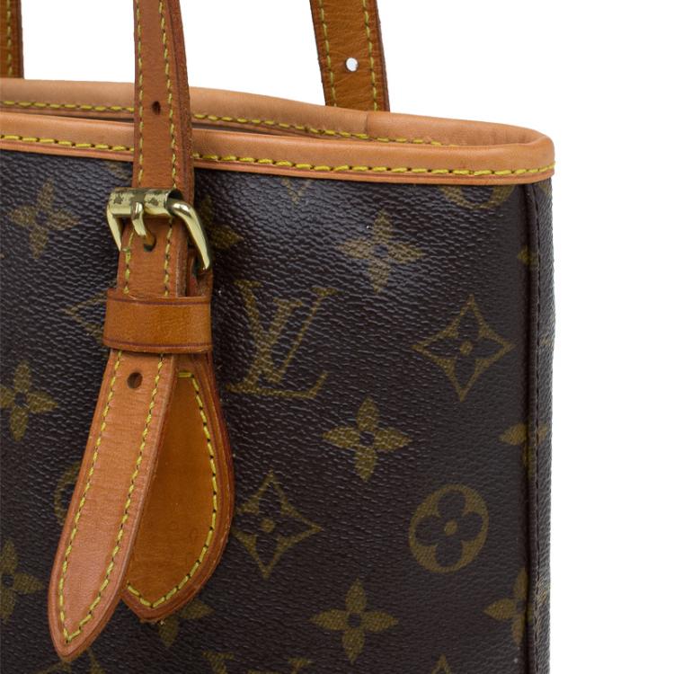 Pre Owned Louis Vuitton Monogram Canvas Bucket PM Bag