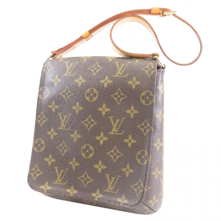 Preloved Louis Vuitton Two Way Denim Stripe Crossbody Bag AR1016