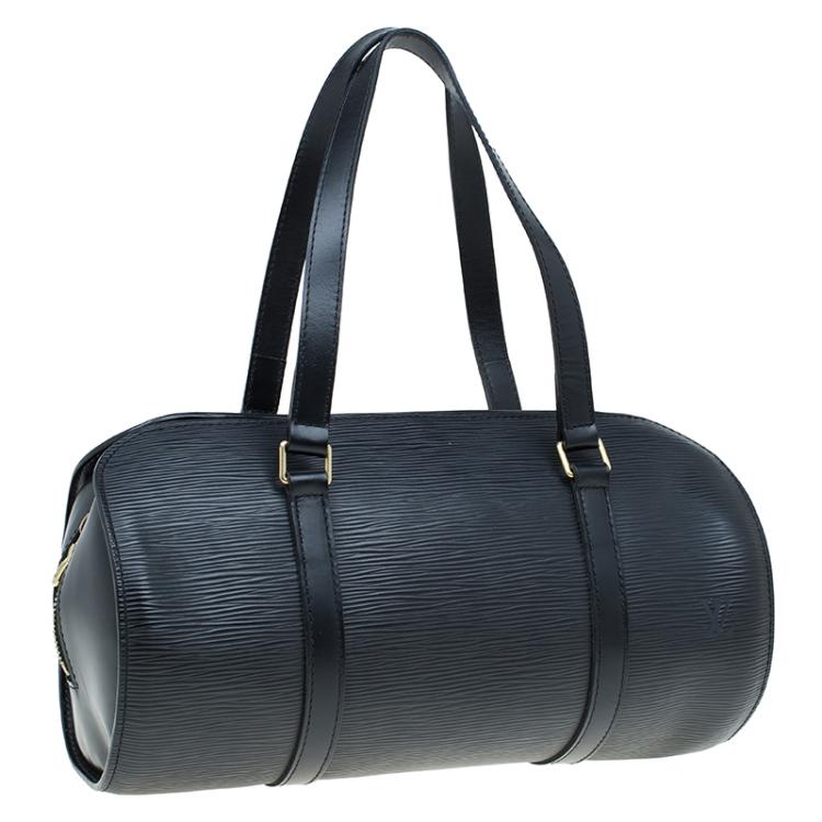 Pre Owned Louis Vuitton Black Epi Leather Soufflot Bag