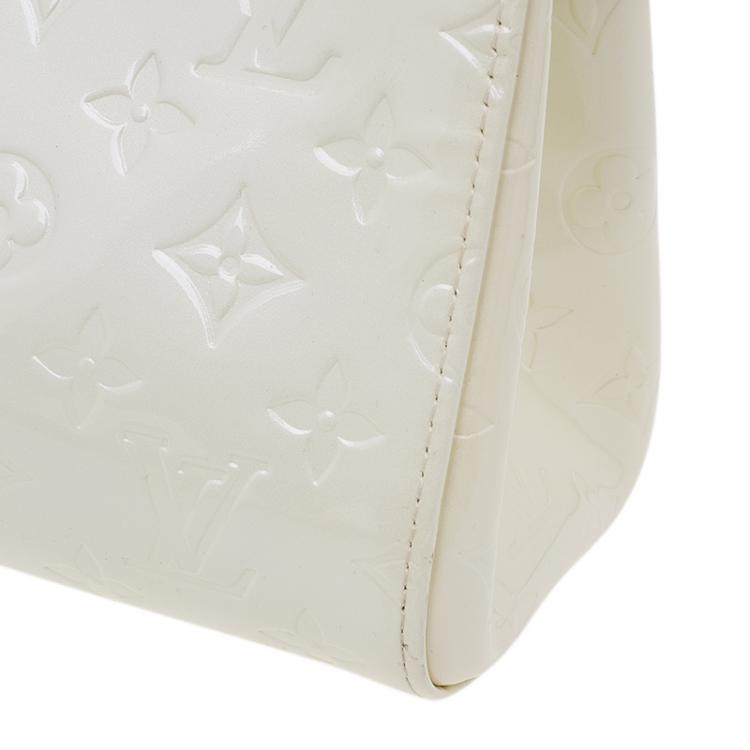 Pre Owned Louis Vuitton Perle Monogram Vernis Roxbury Drive Bag