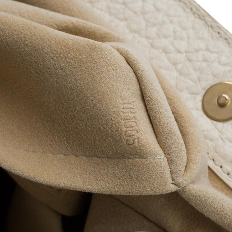 Pre Owned Louis Vuitton Beige Monogram Mini Lin Trapeze Top Handle Bag PM