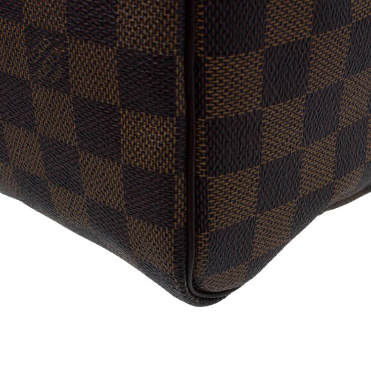 Pre Owned Louis Vuitton Damier Ebene Canvas Speedy 25 Bag