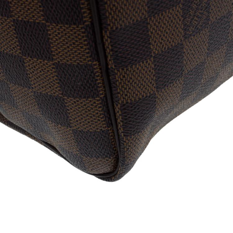 Pre Owned Louis Vuitton Damier Ebene Canvas Speedy 25 Bag