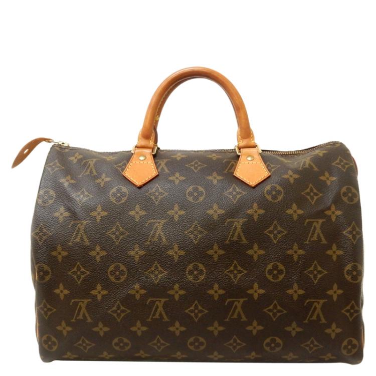 Pre Owned Louis Vuitton Monogram Canvas Speedy 35