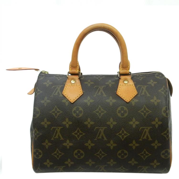 Pre Owned Louis Vuitton Monogram Canvas Speedy 25