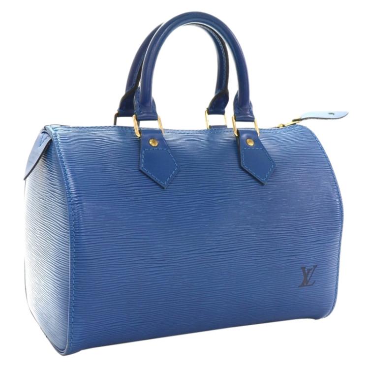 مملوكة مسبقًا Louis Vuitton Toledo Blue Epi Leather Speedy 25