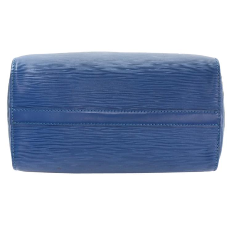 مملوكة مسبقًا Louis Vuitton Toledo Blue Epi Leather Speedy 25